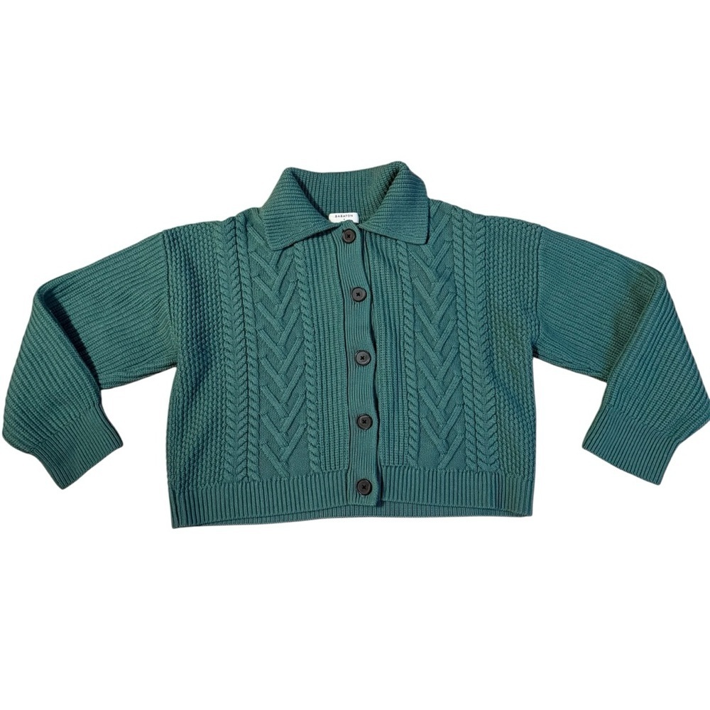 Aritzia Emporia Green Wool Cardigan Size Small